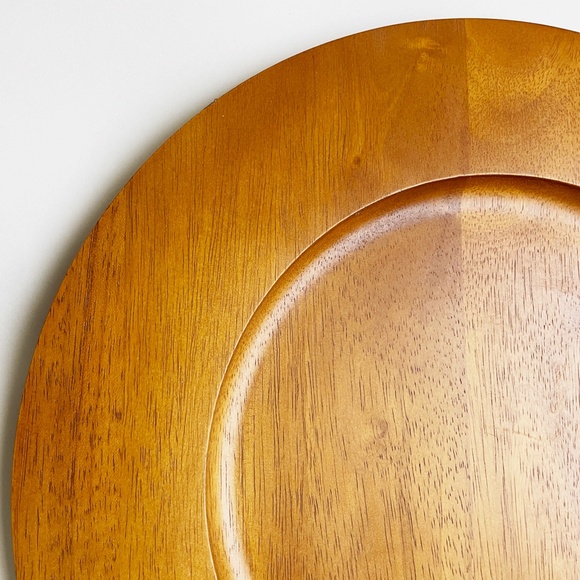 Banana Republic Plate Charger Teak Wood Finish - Picture 3 of 12